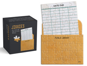 Library Card Jiggie Puzzle 85 Piece : Die-Cut 85-Piece Jigsaw - Gibbs Gibbs Smith