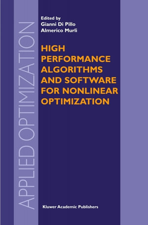 High Performance Algorithms and Software for Nonlinear Optimization - Gerardo Toraldo