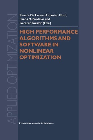 Applied Optimization : Applied Optimization - Renato de Leone