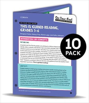 BUNDLE : Fisher: On-Your-Feet Guide: This is Guided Reading, Grades 3-5: 10 Pack - Diane K. Lapp