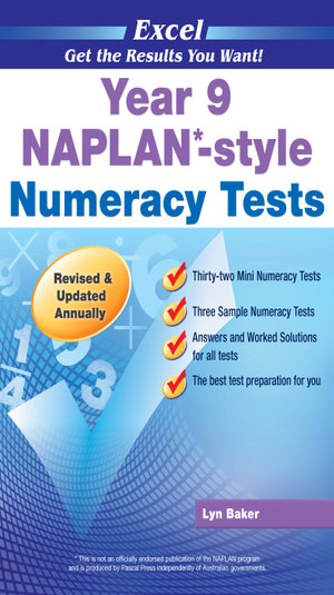 Excel NAPLAN-style Numeracy Test : Year 9 - Excel