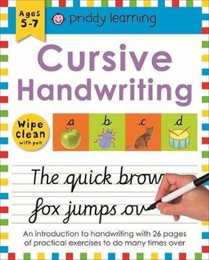 Cursive Handwriting : Wipe Clean Workbooks - Priddy Books