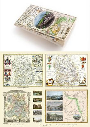 A Shropshire 1611 - 1836 - Fold Up Map that features a collection of Four Historic Maps, John Speed's County Map 1611, Johan Blaeu's County Map of 1648, Thomas Moules County Map of 1836 and a Map of the Severn Valley Railway in 1887.The maps also feature a number of early views across Shropshire including the famous Ironbridge over the Severn and the Severn at Bridgnorth. : Historic English Counties Maps Collection - Mapseeker Publishing Ltd Mapseeker Publishing Ltd