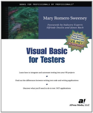 Visual Basic for Testers : APRESSPOD - Mary Sweeney