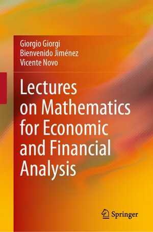 Lectures on Mathematics for Economic and Financial Analysis - Giorgio Giorgi