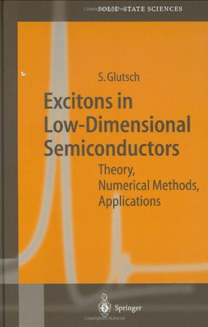 Springer Solid-State Sciences : Theory Numerical Methods Applications - Stephan Glutsch