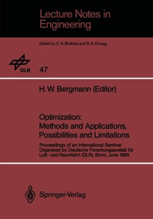 Optimization : Lecture Notes in Engineering - H.W. Bergmann