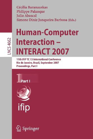 Human-Computer Interaction : INTERACT 2007 - CecÃlia Baranauskas