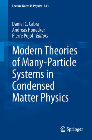Modern Theories of Many-Particle Systems in Condensed Matter Physics : Lecture Notes in Physics : Book 843 - Daniel C. Cabra