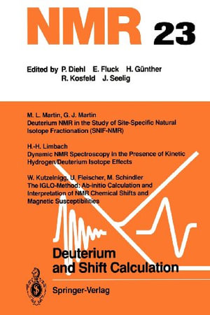 NMR Basic Principles and Progress : Nmr Basic Principles and Progress - U. Fleischer