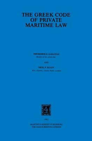 The Greek Code of Private Maritime Law - T. B. Karatzas