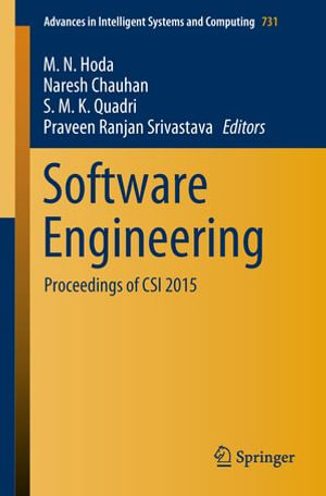 Software Engineering : Proceedings of CSI 2015 - M. N. Hoda