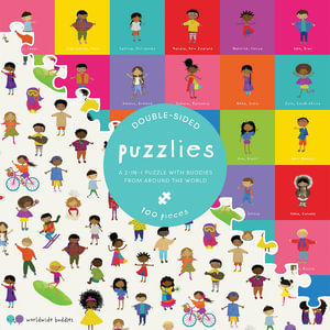Puzzlies : 100-piece, double-sided jigsaw puzzle - Worldwide Buddies